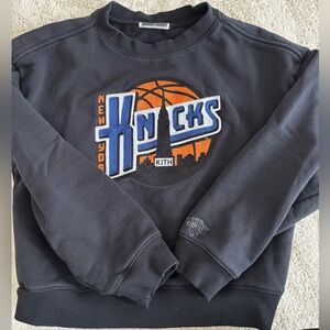 Kith Black Knicks Crewneck Sweater